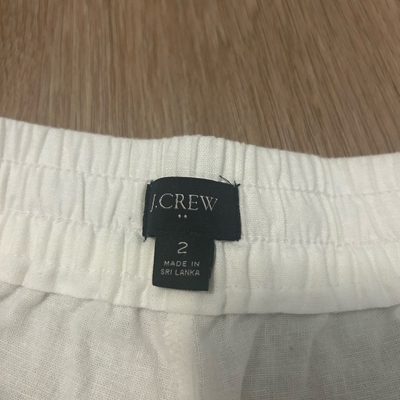 J. Crew women’s white linen pants - Picture 2 of 2